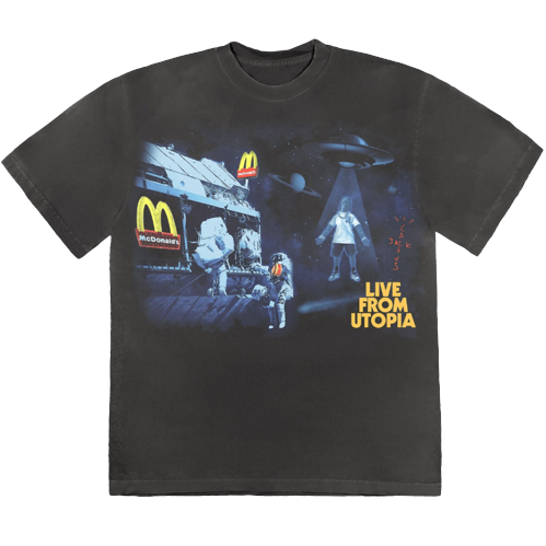 Travis Scott x Mcdonald’s Live From Utopia T-Shirt